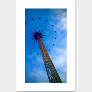 Amusement Park Swing Posters and Art